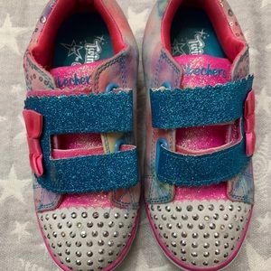 Sketcher twinkle toes lite girls size 10